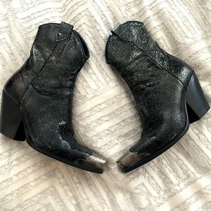 Free people Brayden Boot black metallic